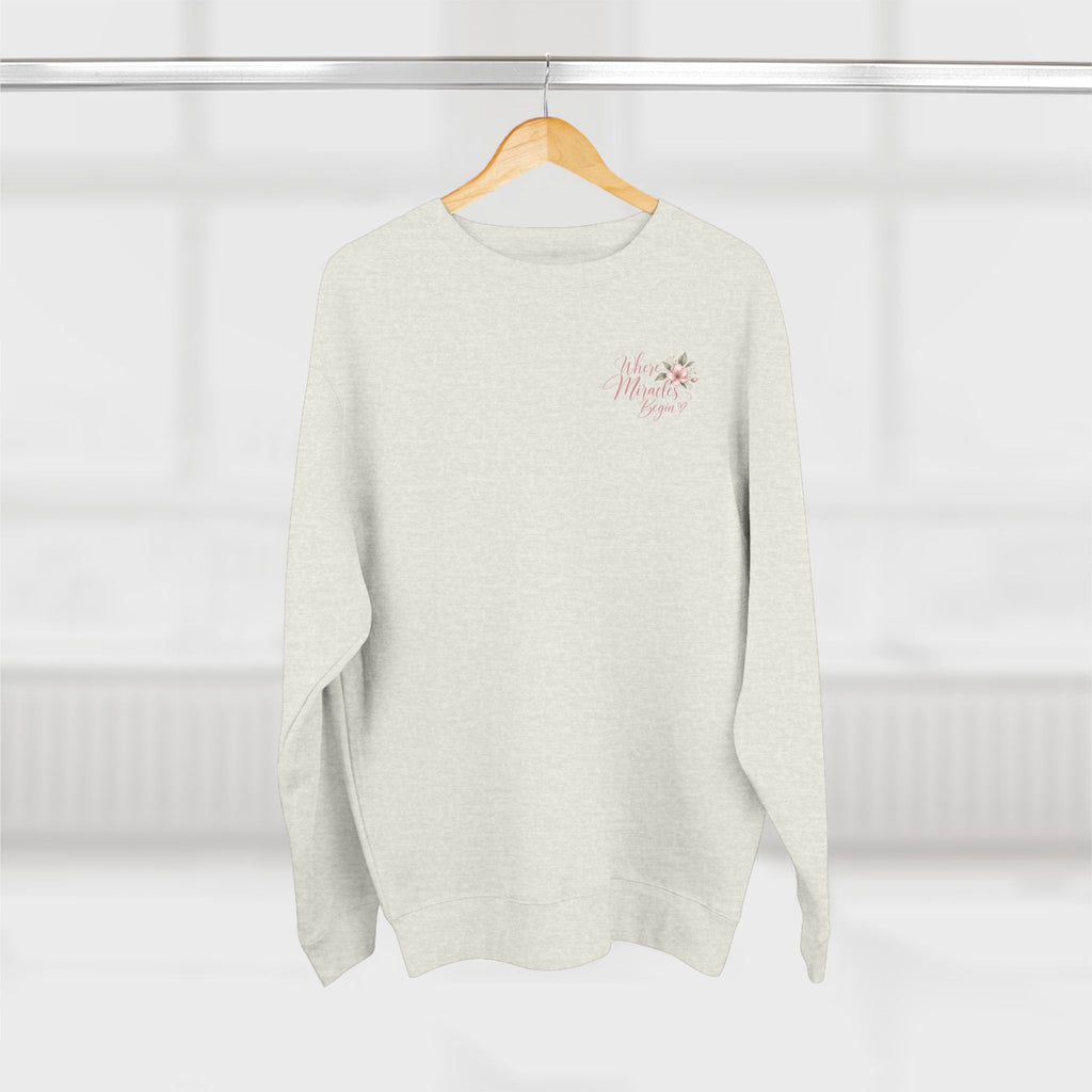 Where Miracles Begin Women’s Floral Crewneck