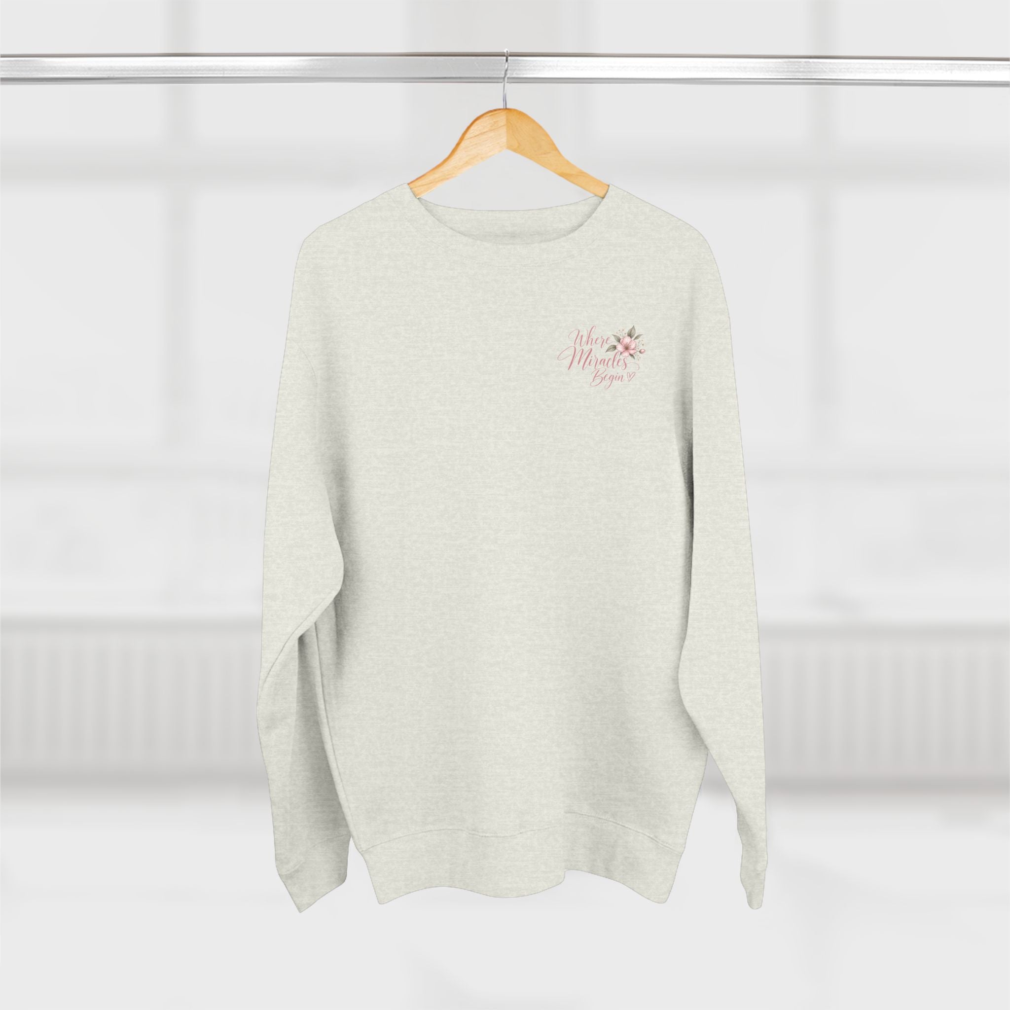 Where Miracles Begin Women’s Floral Crewneck