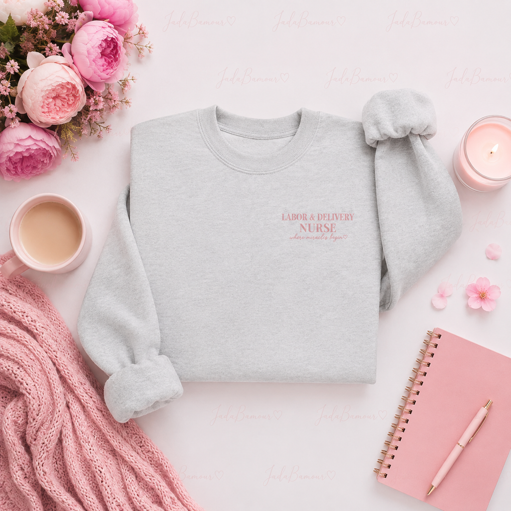 Labor & Delivery Crewneck Sweatshirt ♡ Where Miracles Begin