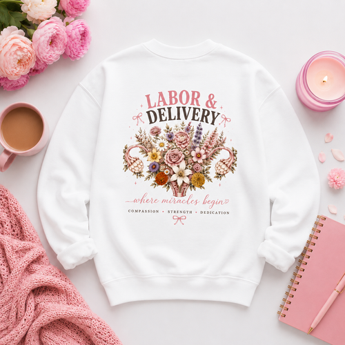 Where Miracles Begin | Labor & Delivery Nurse Sweatshirt