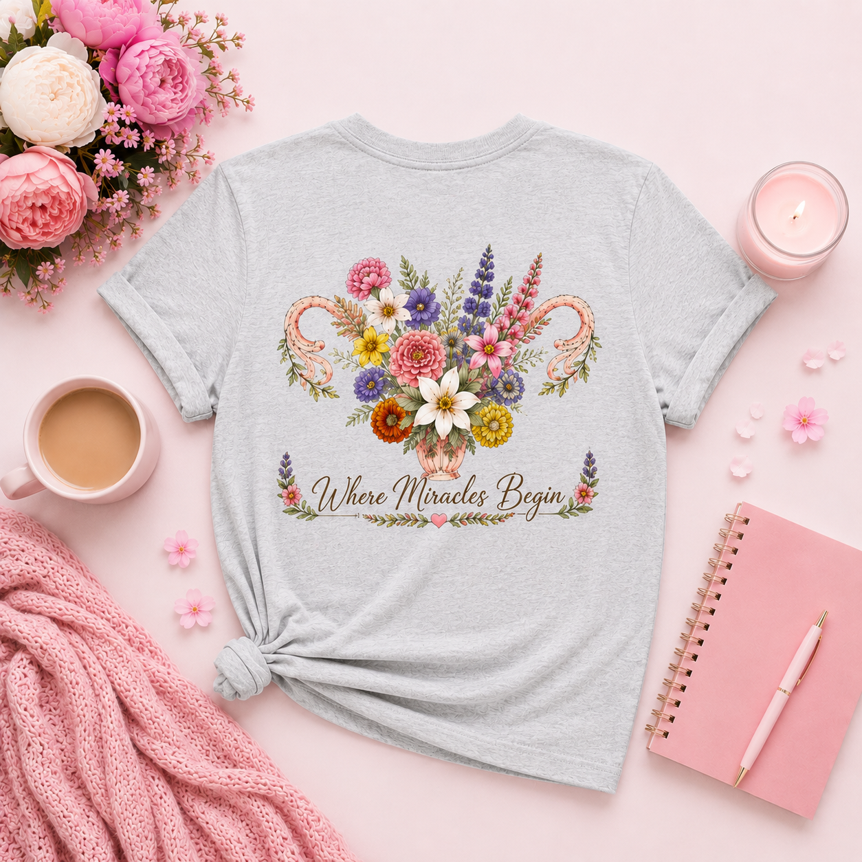 Where Miracles Begin ♡ Labor & Delivery Nurse Tee