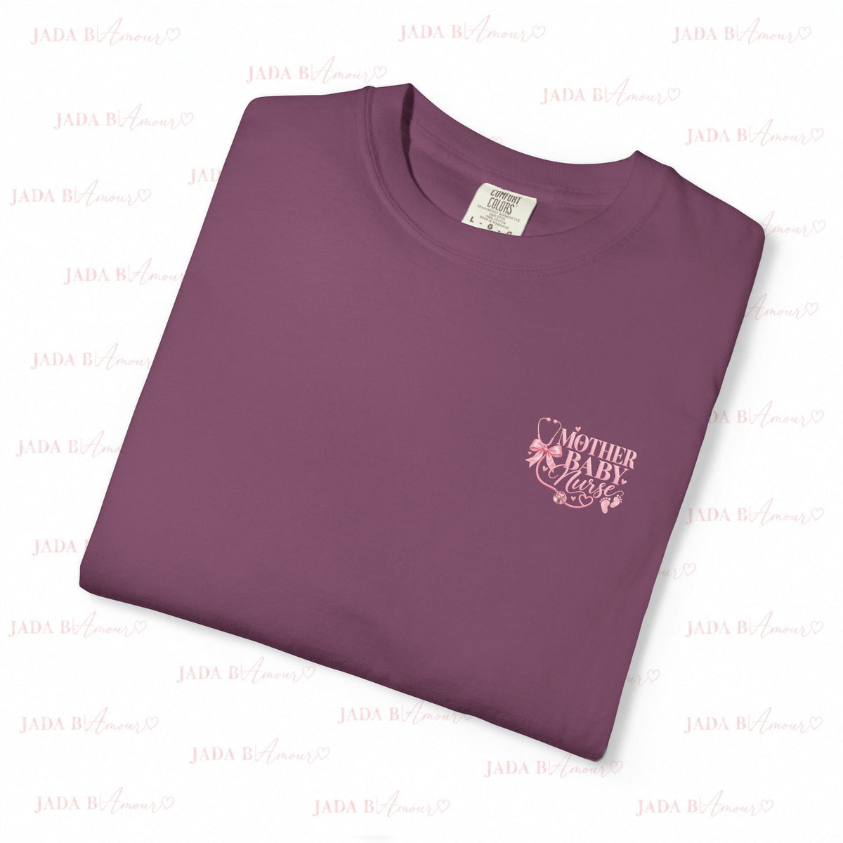Mother Baby Nurse Comfort Colors PINK® T-Shirt | Women’s Health Nurse Tee