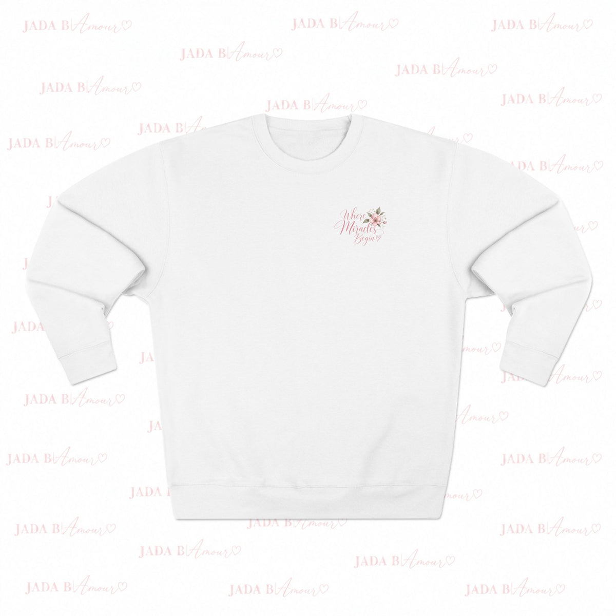 Where Miracles Begin Women’s Floral Crewneck