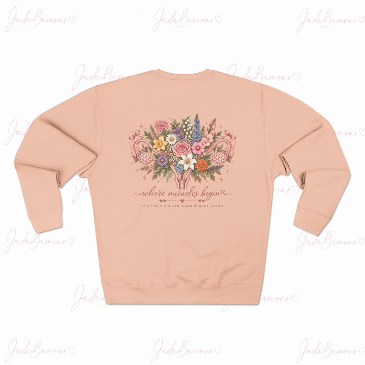 Where Miracles Begin Women’s Floral Crewneck