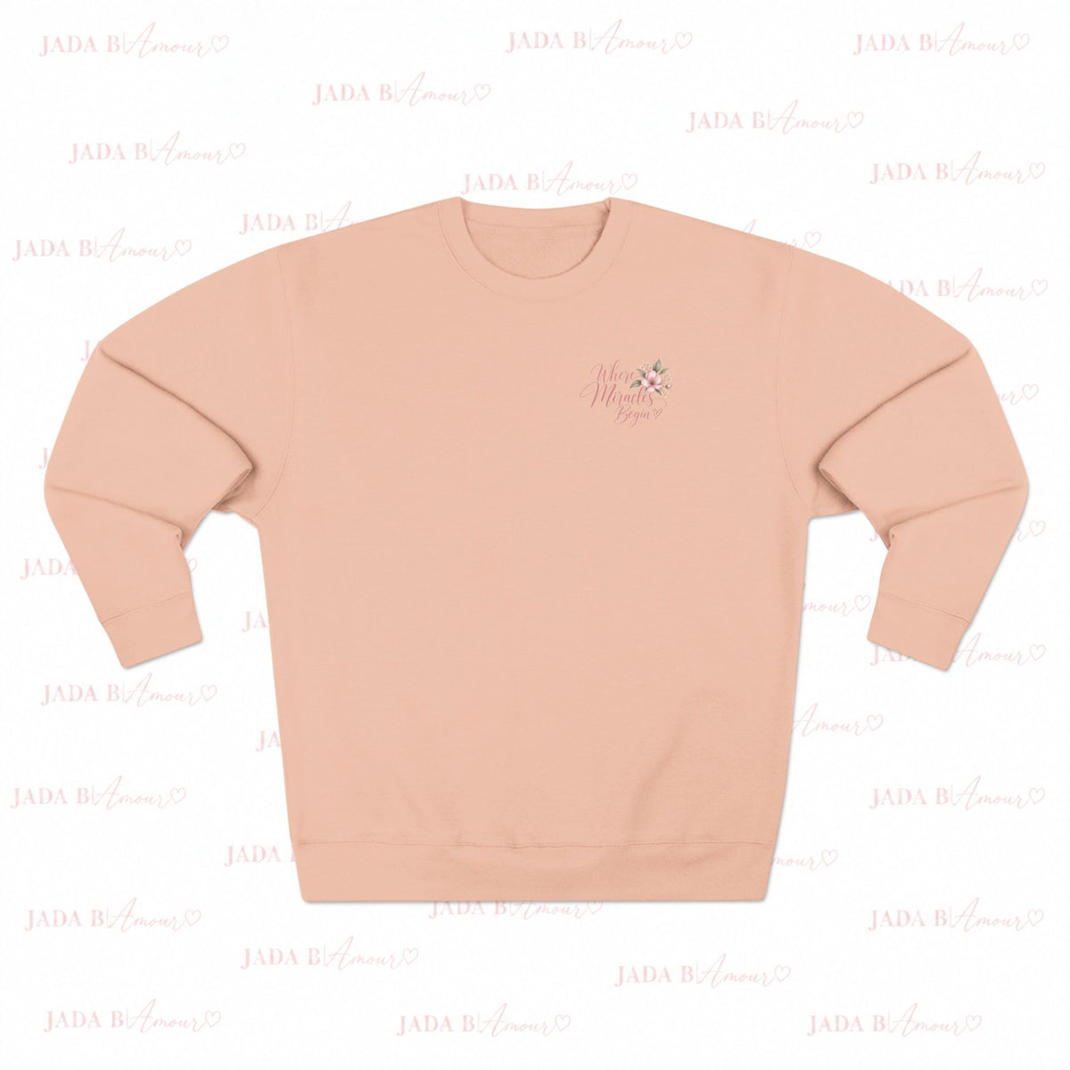Where Miracles Begin Women’s Floral Crewneck